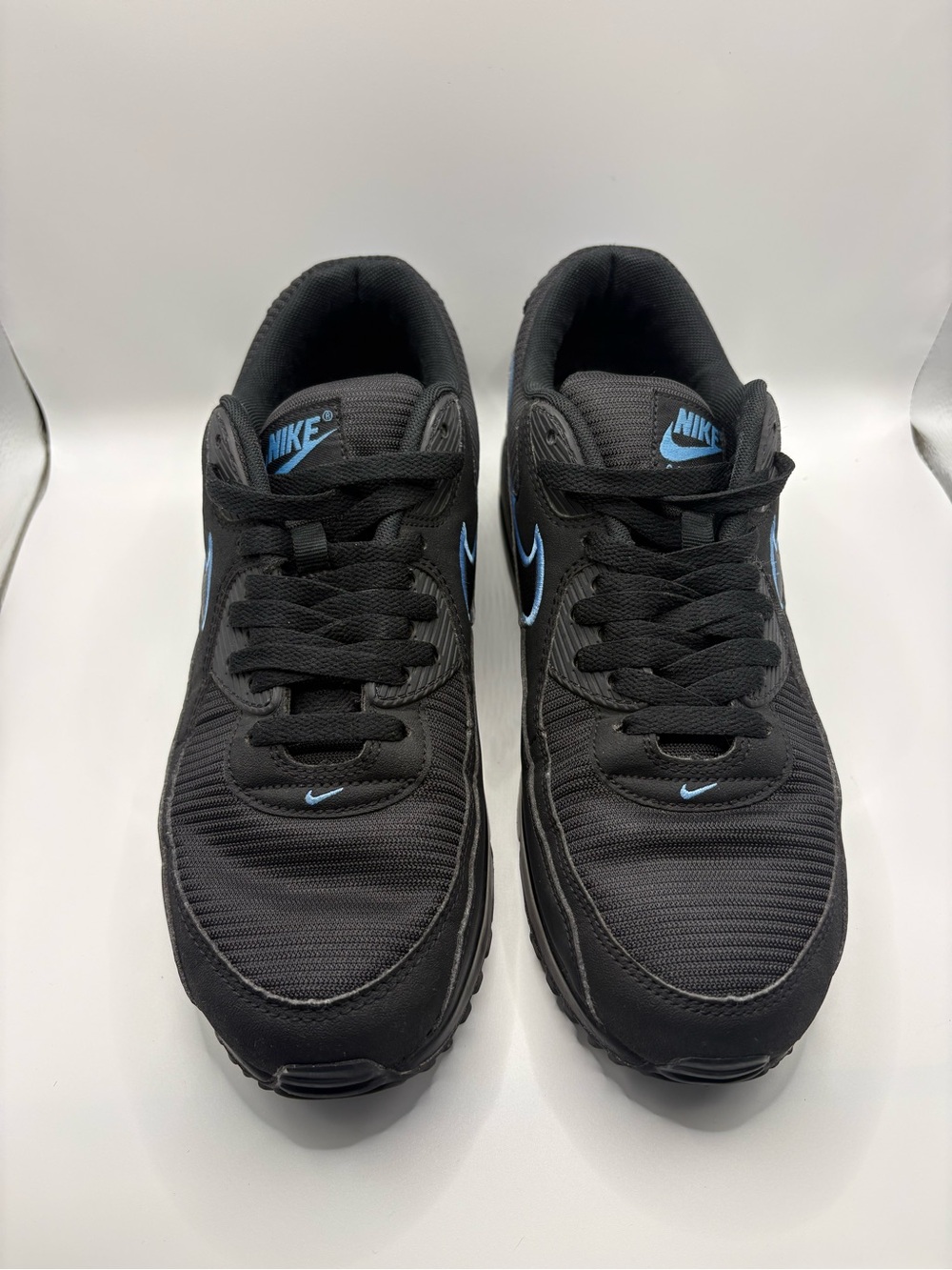 Nike Men’s air max 90’s low top black university blue sneakers